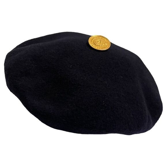 CHANEL Classic Lambswool Vintage Beret Made in France